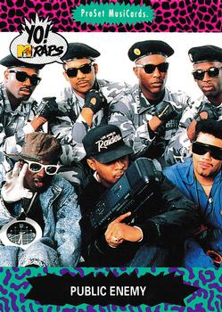 1991 Pro Set Yo! MTV Raps #63 Public Enemy Front