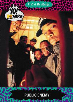 1991 Pro Set Yo! MTV Raps #64 Public Enemy Front