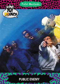 1991 Pro Set Yo! MTV Raps #65 Public Enemy Front