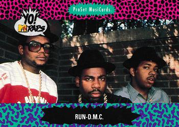 1991 Pro Set Yo! MTV Raps #67 Run-D.M.C. Front