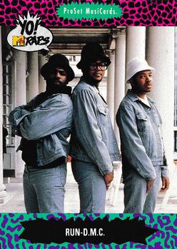 1991 Pro Set Yo! MTV Raps #69 Run-D.M.C. Front
