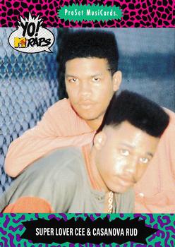 1991 Pro Set Yo! MTV Raps #75 Super Lover Cee & Casanova Rud Front