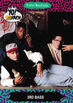1991 Pro Set Yo! MTV Raps #78 3rd Bass Front