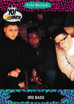 1991 Pro Set Yo! MTV Raps #79 3rd Bass Front