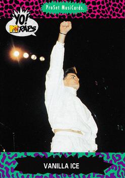 1991 Pro Set Yo! MTV Raps #87 Vanilla Ice Front