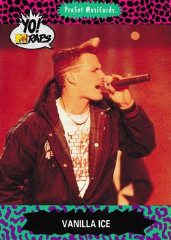 1991 Pro Set Yo! MTV Raps #88 Vanilla Ice Front