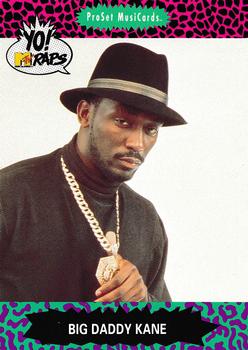 1991 Pro Set Yo! MTV Raps #8 Big Daddy Kane Front