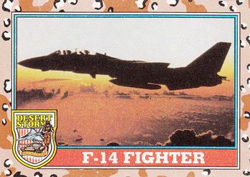 1991 Topps Desert Storm #110 F-14 Fighter Front
