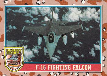1991 Topps Desert Storm #115 F-16 Fighting Falcon Front