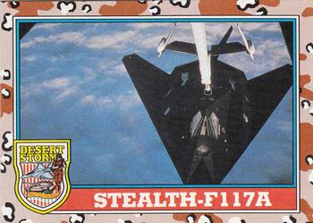 1991 Topps Desert Storm #119 Stealth-F117A Front