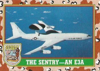 1991 Topps Desert Storm #33 The Sentry - An E3A Front