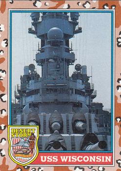 1991 Topps Desert Storm #122 USS Wisconsin Front