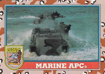 1991 Topps Desert Storm #124 Marine APC Front