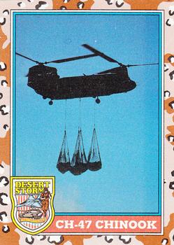 1991 Topps Desert Storm #125 CH-47 Chinook Front