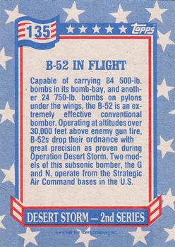 1991 Topps Desert Storm #135 B-52 in Formation Back