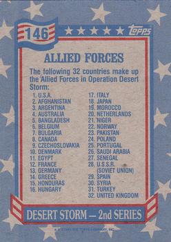 1991 Topps Desert Storm #146 Allied Forces Back