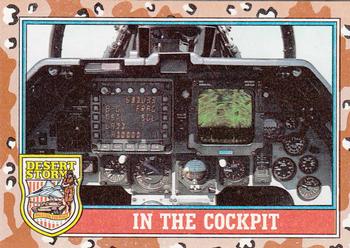1991 Topps Desert Storm #155 In the Cockpit Front