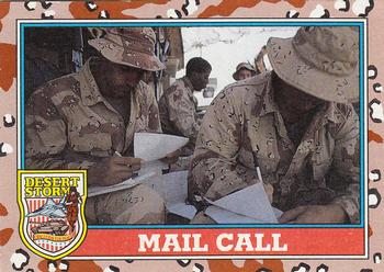 1991 Topps Desert Storm #156 Mail Call Front