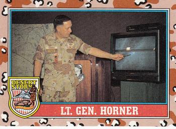 1991 Topps Desert Storm #159 Lt Gen Horner Front