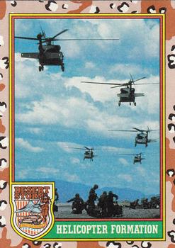1991 Topps Desert Storm #15 Helicopter Formation Front