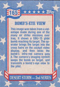 1991 Topps Desert Storm #165 Bomb's-Eye View Back