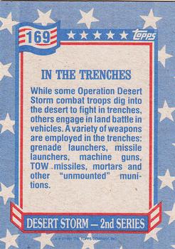 1991 Topps Desert Storm #169 In the Trenches Back