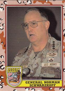 1991 Topps Desert Storm #178 General Norman Schwarzkopf Front