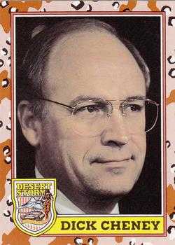 1991 Topps Desert Storm #179 Dick Cheney Front