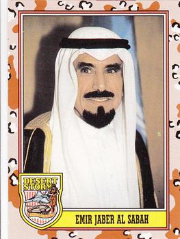 1991 Topps Desert Storm #181 Emir Jaber al Sabah Front