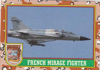 1991 Topps Desert Storm #18 French Mirage Fighter Front