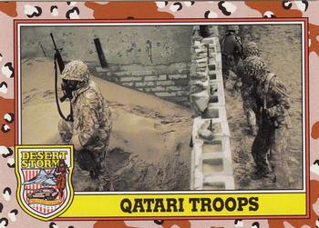 1991 Topps Desert Storm #191 Qatari Troops Front