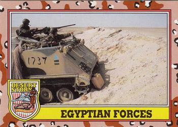1991 Topps Desert Storm #194 Egyptian Forces Front