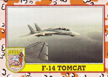 1991 Topps Desert Storm #205 F-14 Tomcat Front