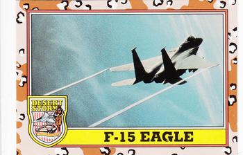 1991 Topps Desert Storm #206 F-15 Eagle Front