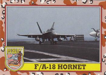 1991 Topps Desert Storm #208 F/A-18 Hornet Front