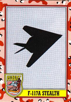 1991 Topps Desert Storm #211 F-117A Stealth Front