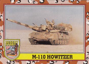 1991 Topps Desert Storm #222 M-110 Howitzer Front