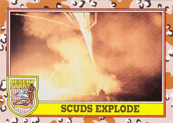 1991 Topps Desert Storm #223 SCUDs Explode Front