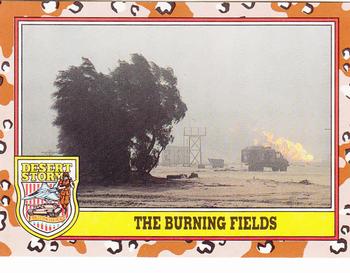 1991 Topps Desert Storm #235 The Burning Fields Front