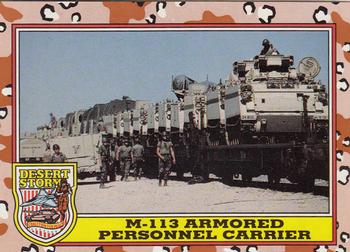 1991 Topps Desert Storm #237 M-113 Armored Personnel Carrier Front