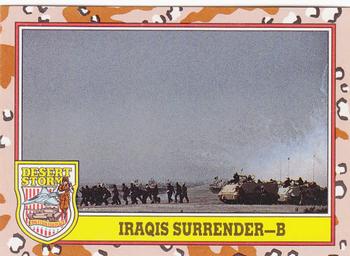 1991 Topps Desert Storm #242 Iraqis Surrender - B Front