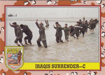 1991 Topps Desert Storm #243 Iraqis Surrender - C Front