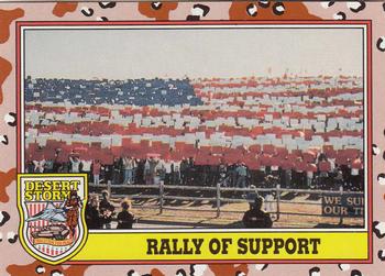 1991 Topps Desert Storm #246 Rally of Support Front