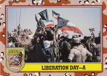 1991 Topps Desert Storm #247 Liberation Day - A Front