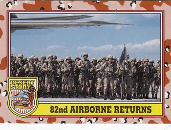1991 Topps Desert Storm #251 82nd Airborne Returns Front