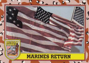 1991 Topps Desert Storm #260 Marines Return Front