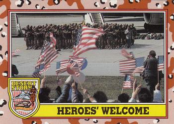 1991 Topps Desert Storm #261 Heroes' Welcome Front