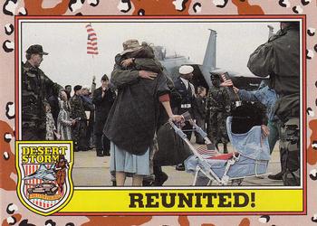 1991 Topps Desert Storm #262 Reunited! Front