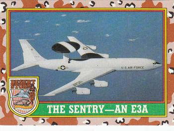 1991 Topps Desert Storm #33 The Sentry - An E3A Front