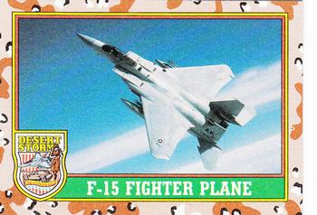 1991 Topps Desert Storm #37 F-15 Fighter Plane Front